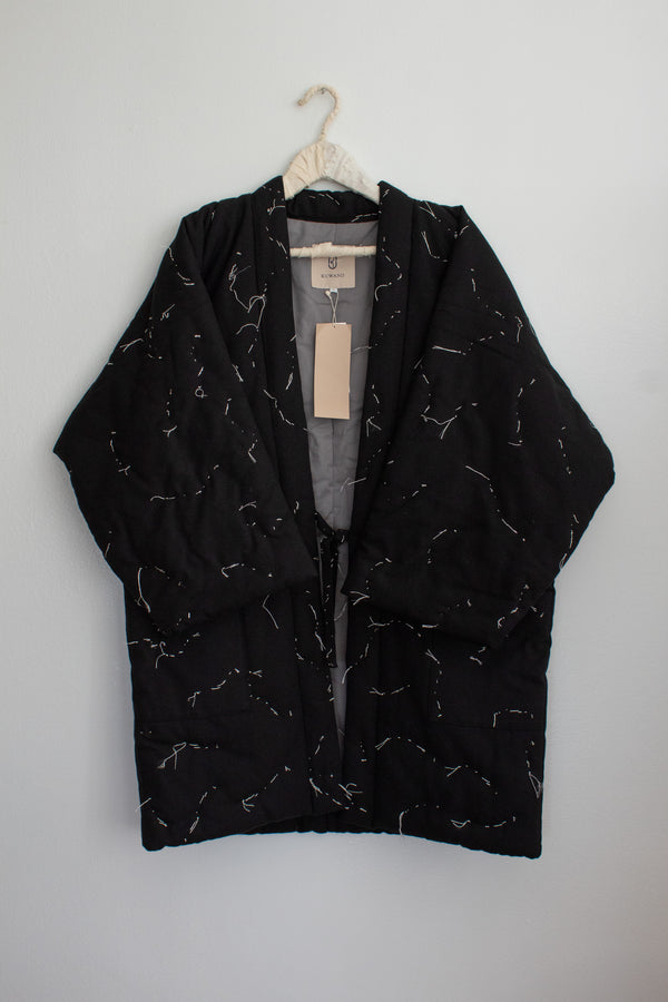 N° 114 constellation hanten - light stitching - sumi black