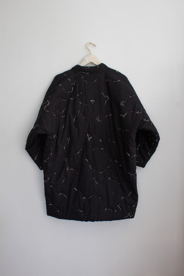 N° 114 constellation hanten - light stitching - sumi black