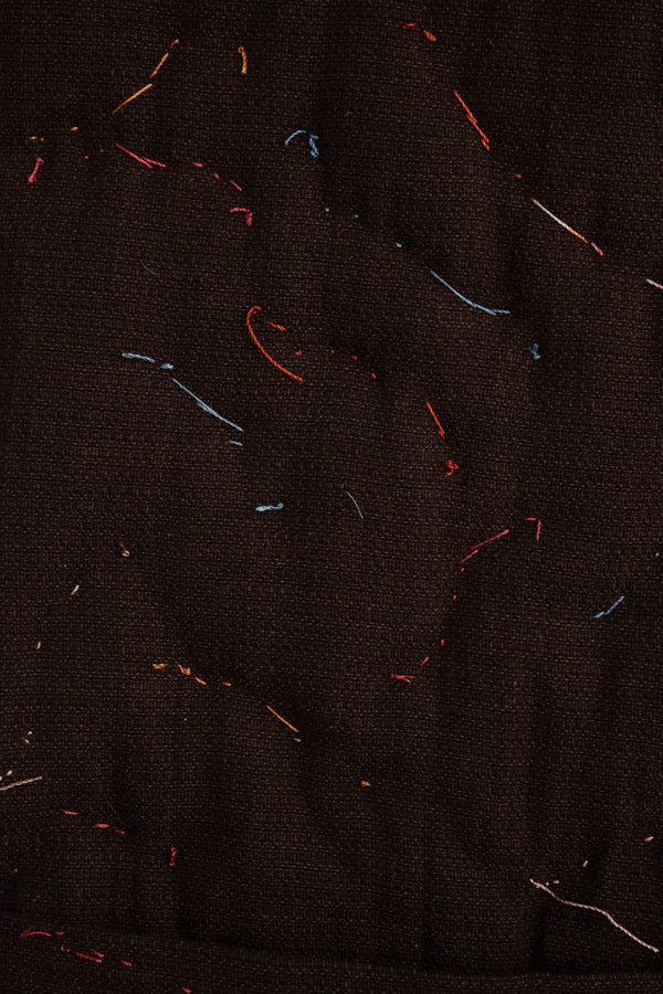 N° 123 constellation scarf - dense stitching - choco brown