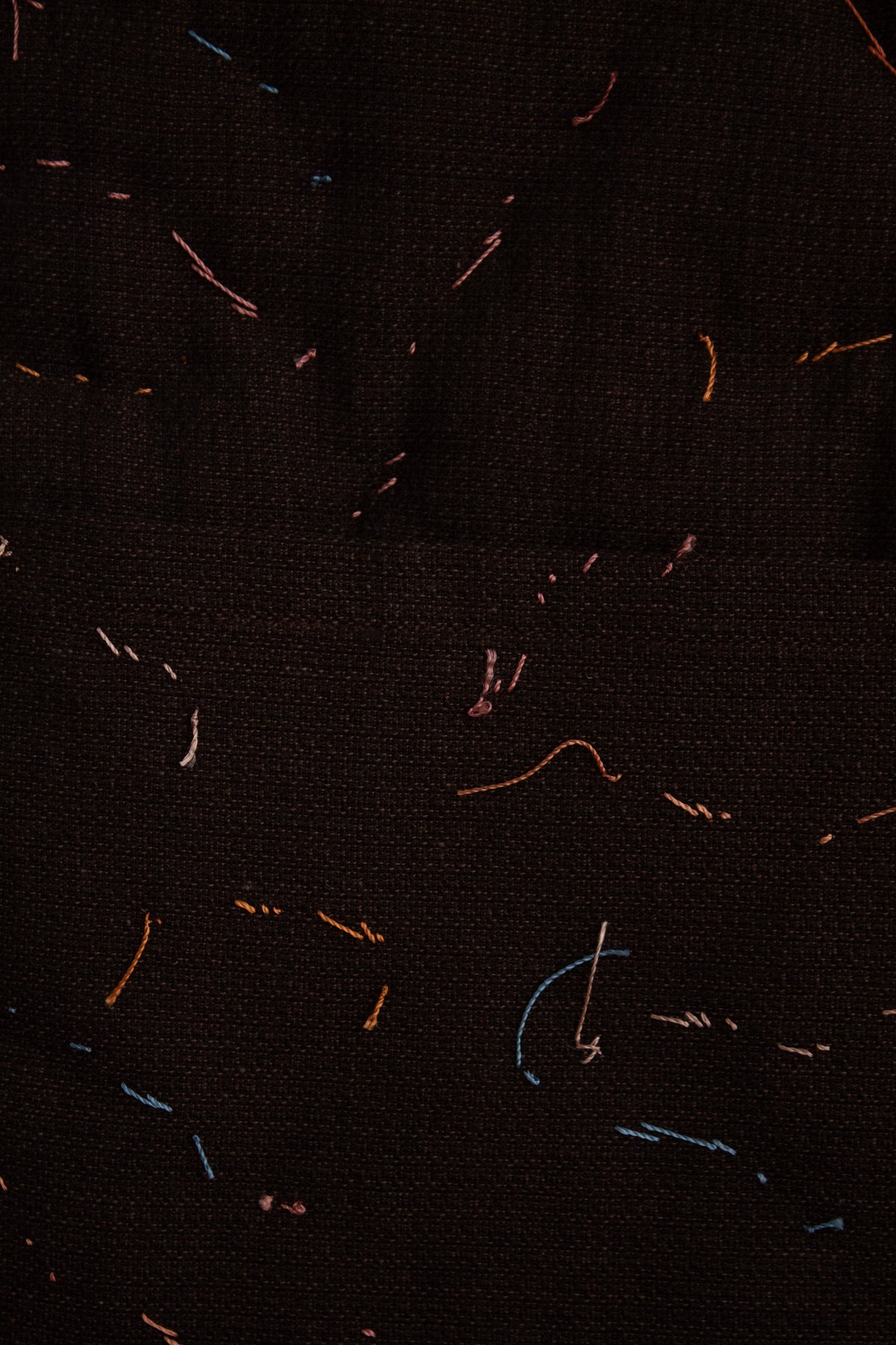 N° 123 constellation scarf - dense stitching - choco brown