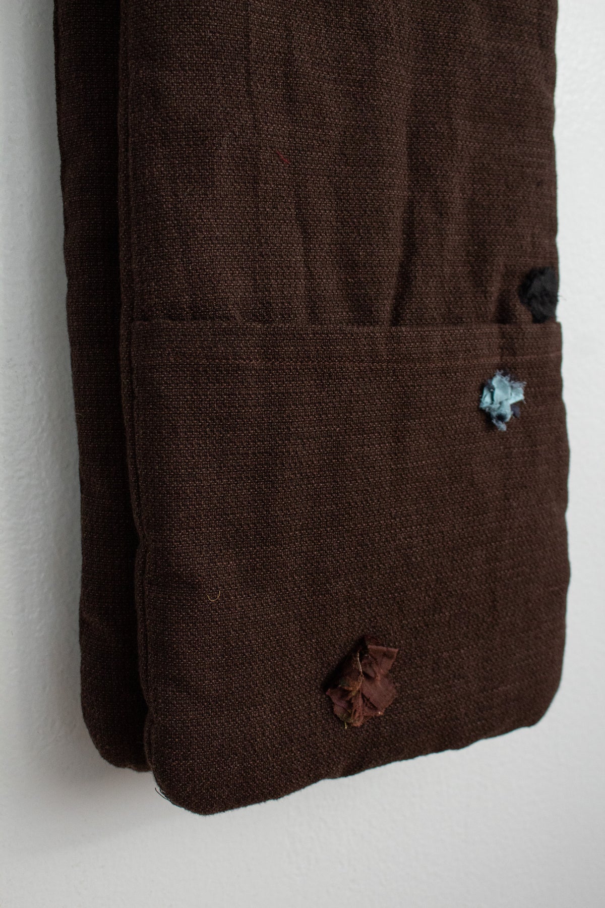 N° 123 crushed blooms scarf - choco brown