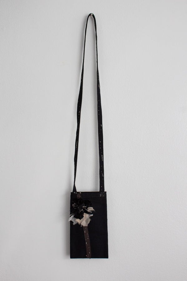 N° 113 constellation crossbody phone pouch - black/white
