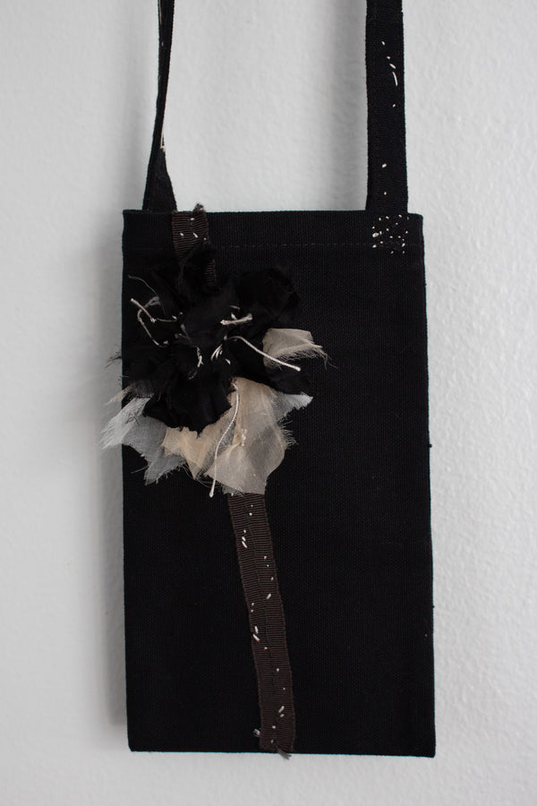 N° 113 constellation crossbody phone pouch - black/white
