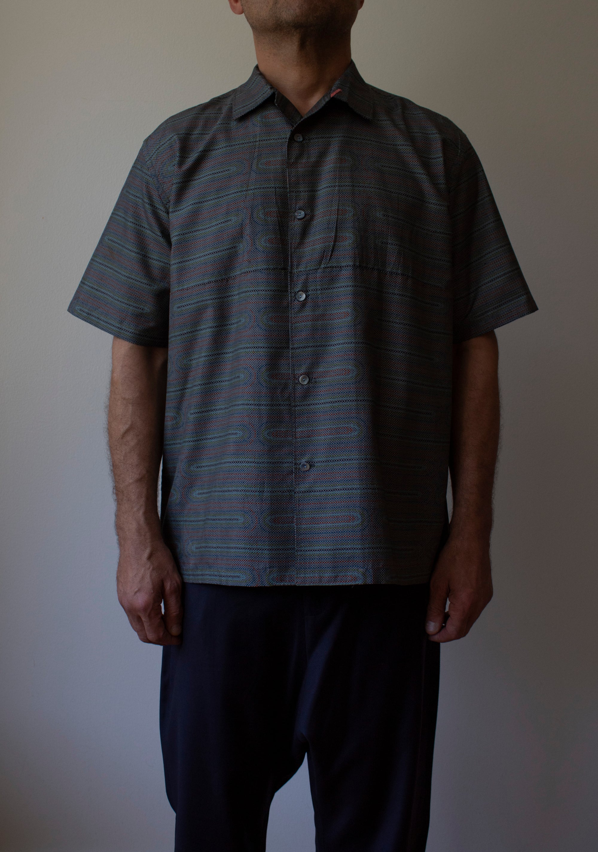 N° 259 galaxy bowling shirt - L