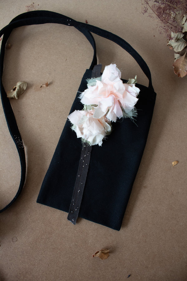 N° 113 crushed bloom crossbody phone pouch - ame pink