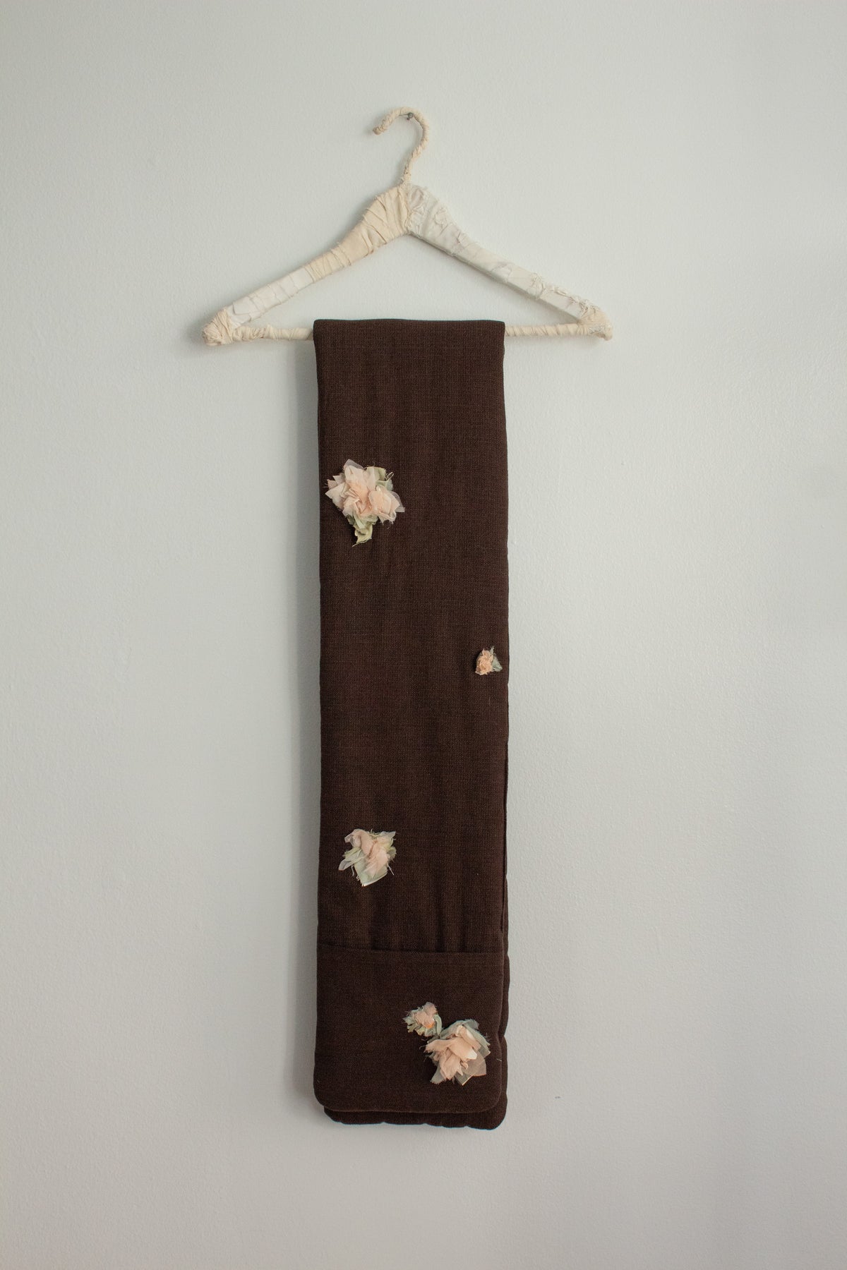 N° 123 crushed blooms scarf - momo peach