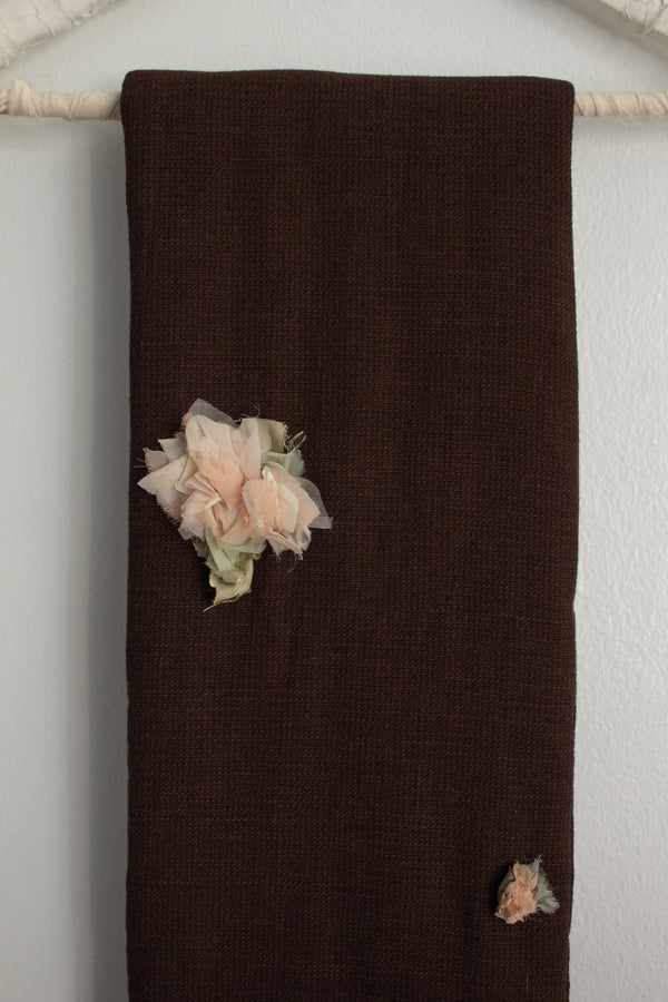 N° 123 crushed blooms scarf - momo peach