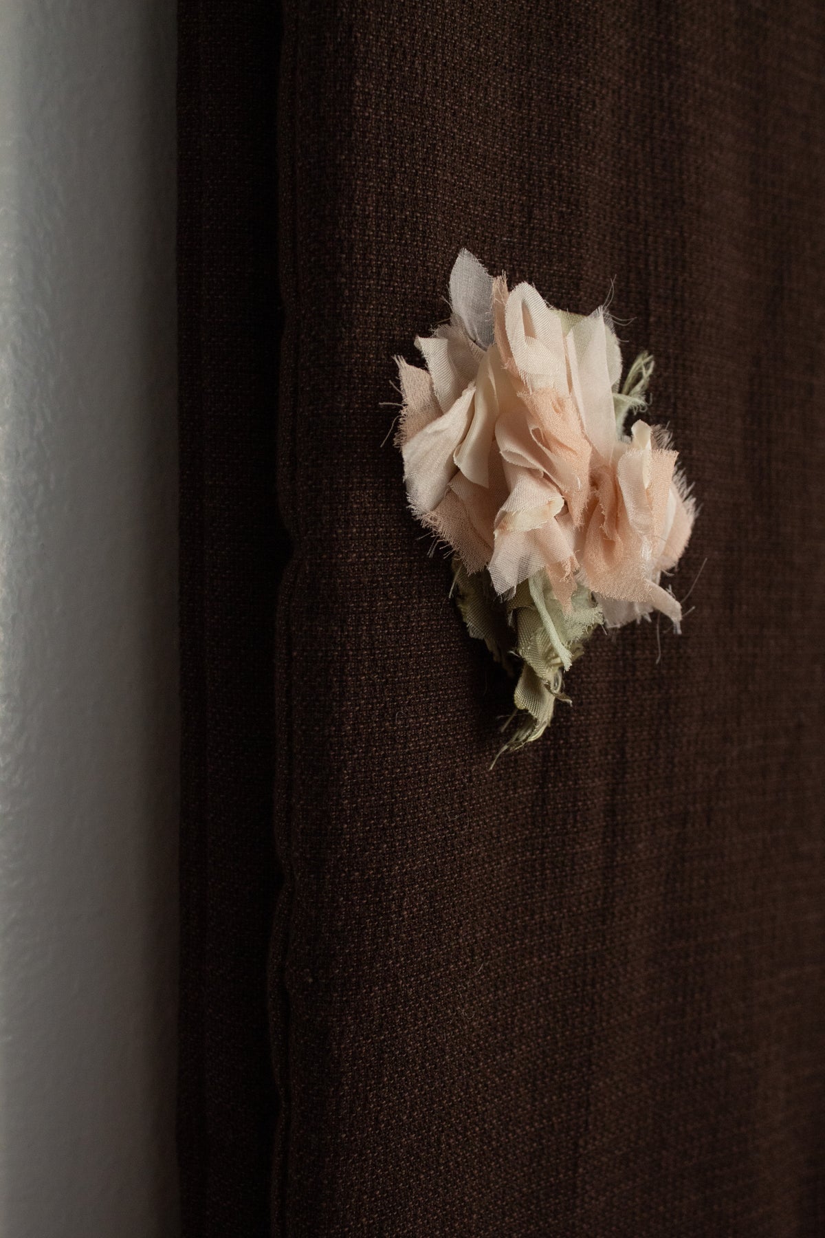 N° 123 crushed blooms scarf - momo peach