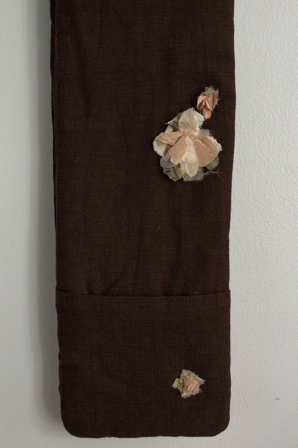 N° 123 crushed blooms scarf - momo peach