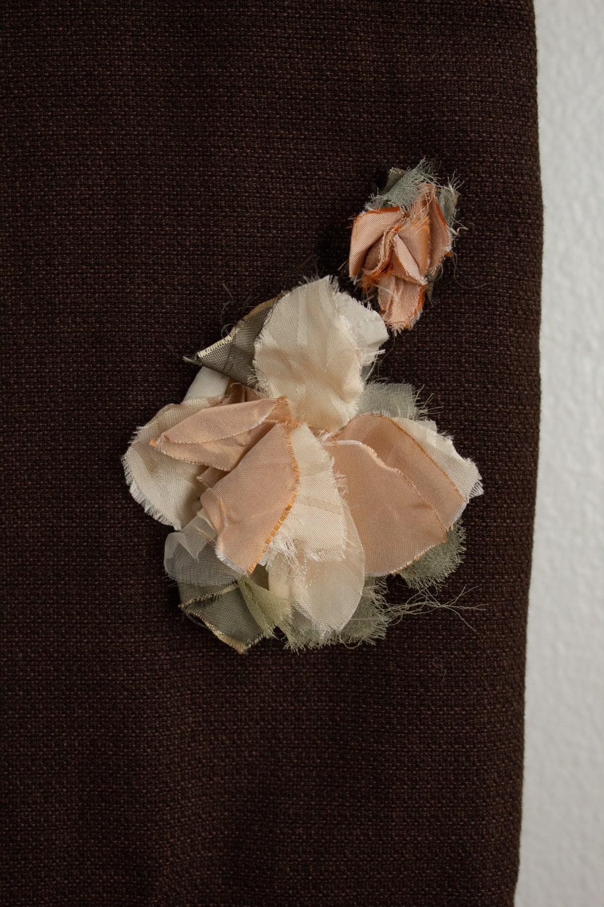 N° 123 crushed blooms scarf - momo peach