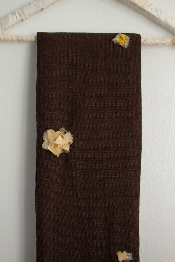 N° 123 crushed blooms scarf - taiyo yellow