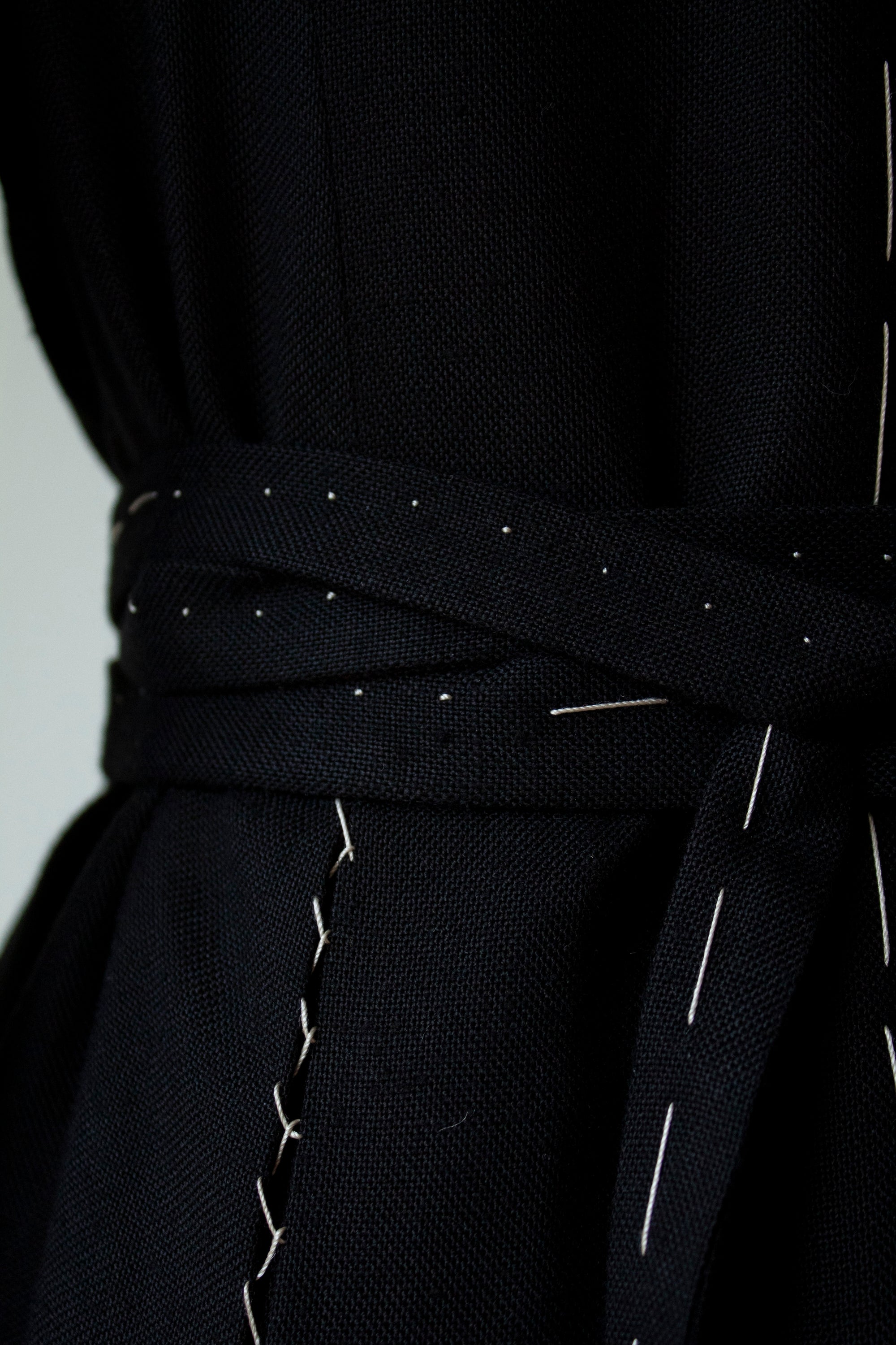N° 160 dots and lines wrap dress (made to order)