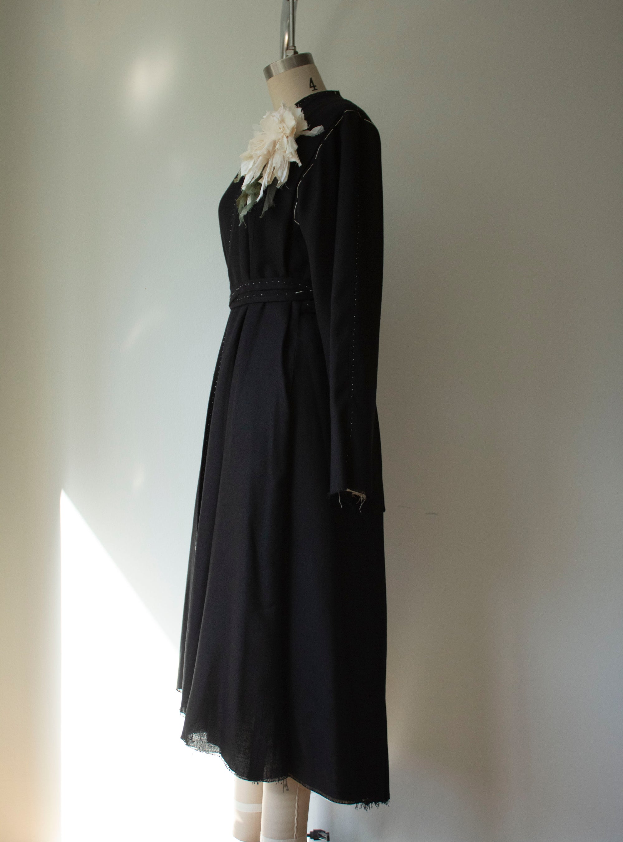 N° 160 dots and lines wrap dress (made to order)