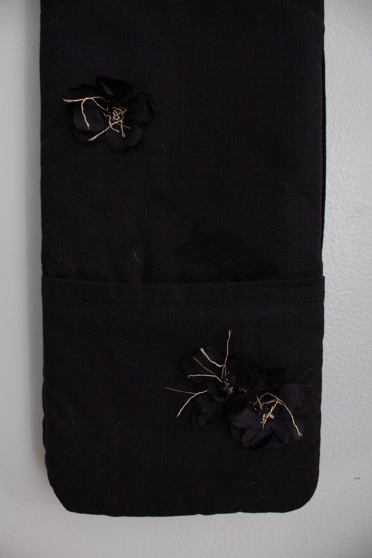 N° 123 sakura scarf - sumi black/gold