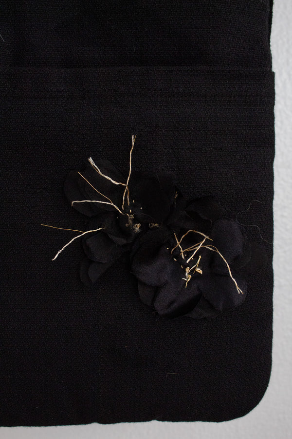 N° 123 sakura scarf - sumi black/gold