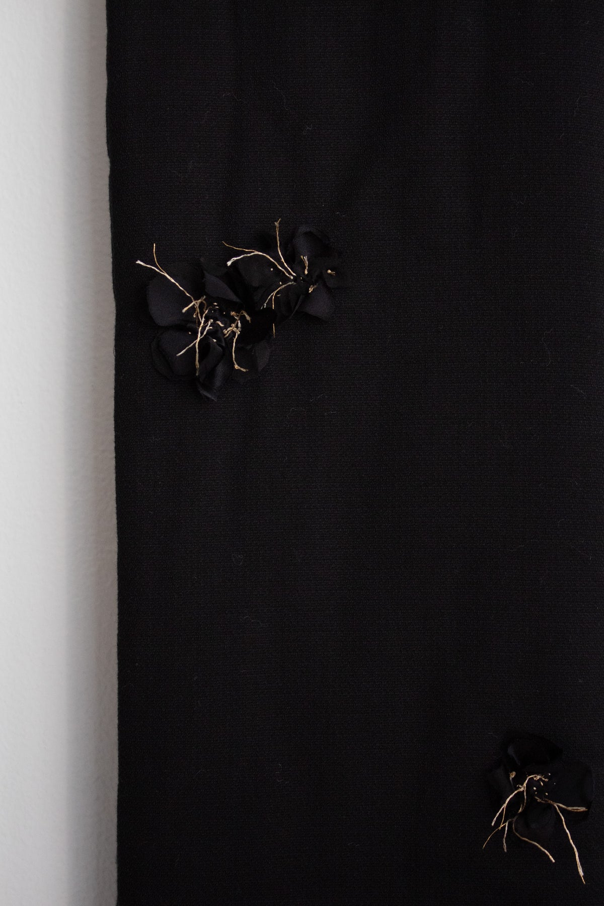 N° 123 sakura scarf - sumi black/gold