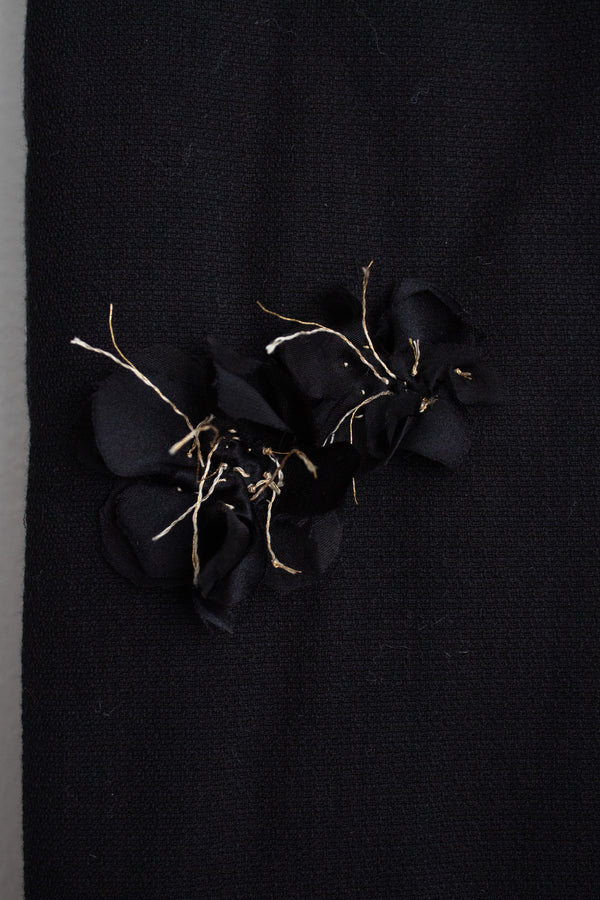 N° 123 sakura scarf - sumi black/gold
