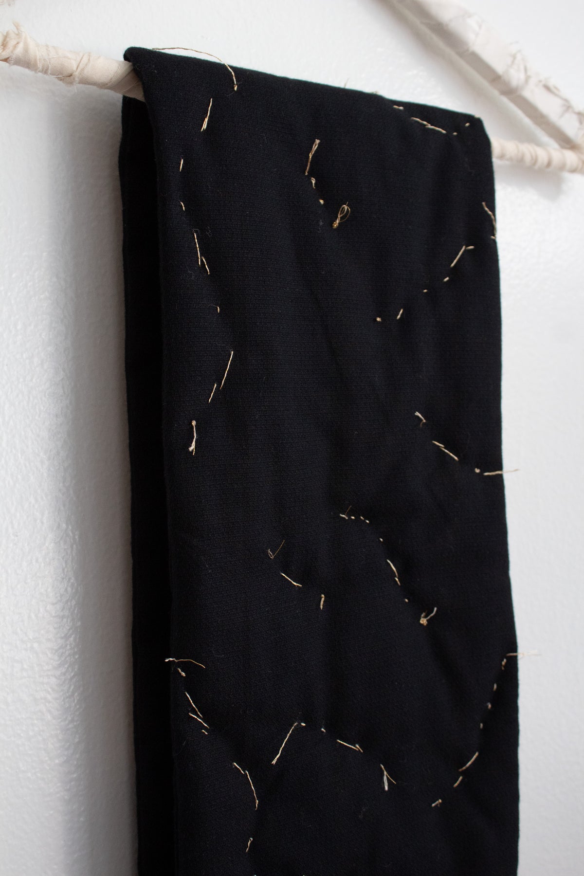 N° 123 constellation scarf - sumi black/gold