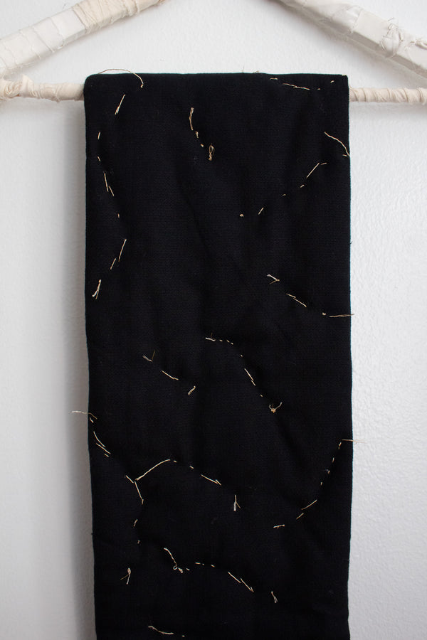 N° 123 constellation scarf - sumi black/gold