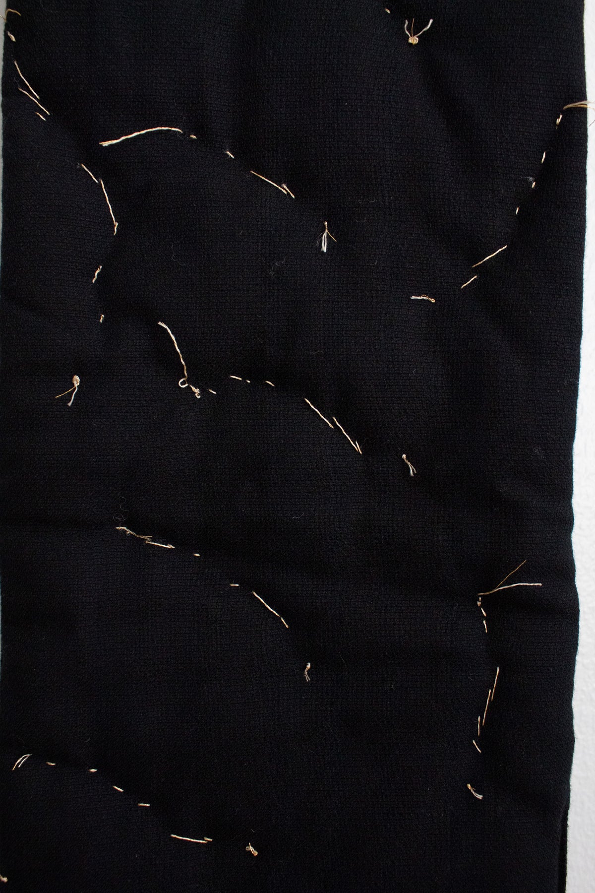 N° 123 constellation scarf - sumi black/gold