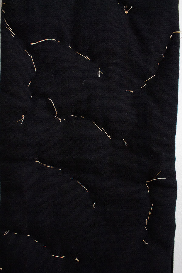 N° 123 constellation scarf - sumi black/gold