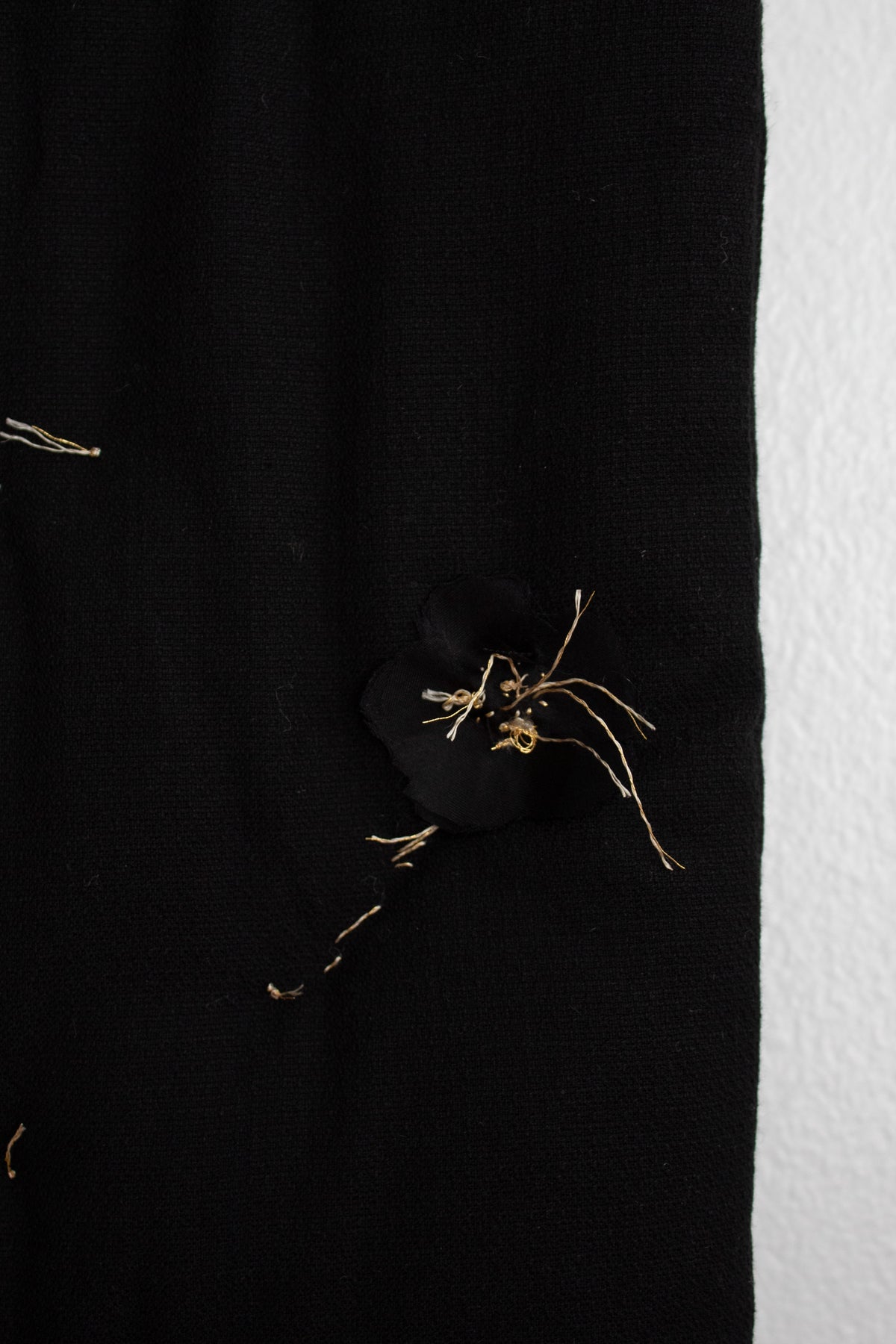 N° 123 sakura constellation scarf - sumi black/gold