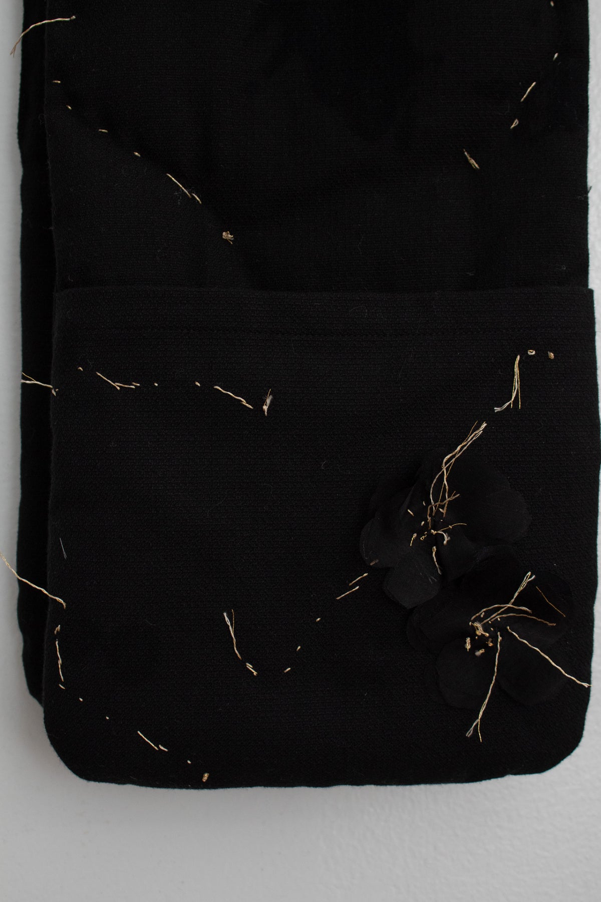 N° 123 sakura constellation scarf - sumi black/gold