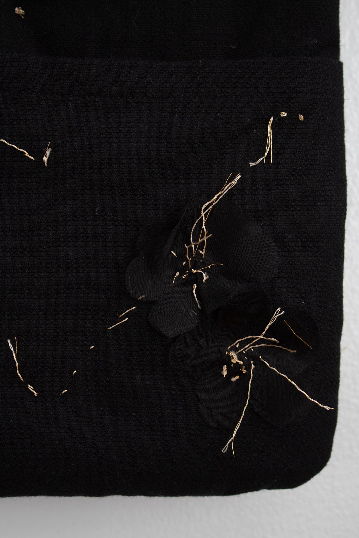 N° 123 sakura constellation scarf - sumi black/gold