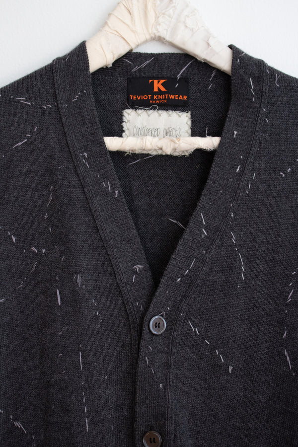 N° 64 constellation v-neck cardigan - ibiguro grey - M