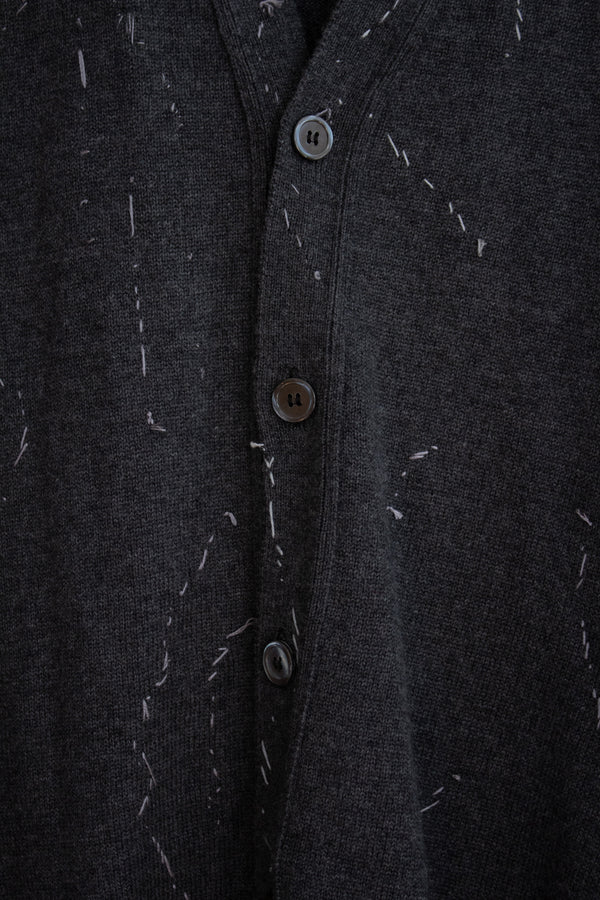 N° 64 constellation v-neck cardigan - ibiguro grey - M
