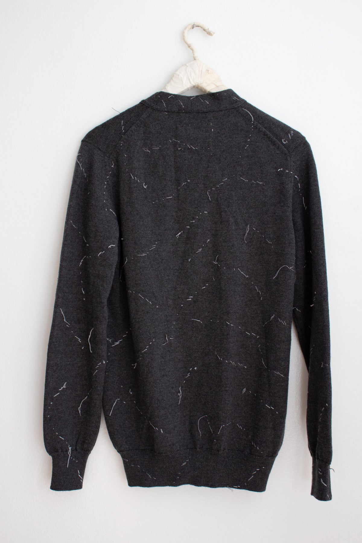 N° 64 constellation v-neck cardigan - ibiguro grey - M