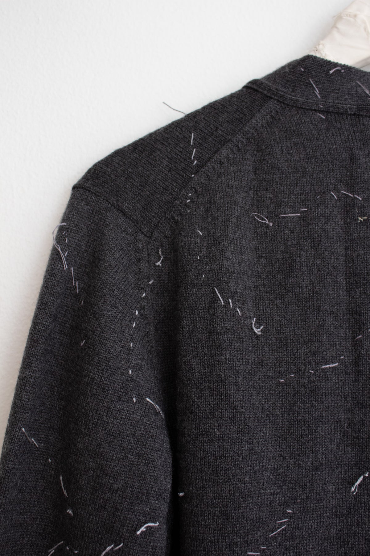 N° 64 constellation v-neck cardigan - ibiguro grey - M