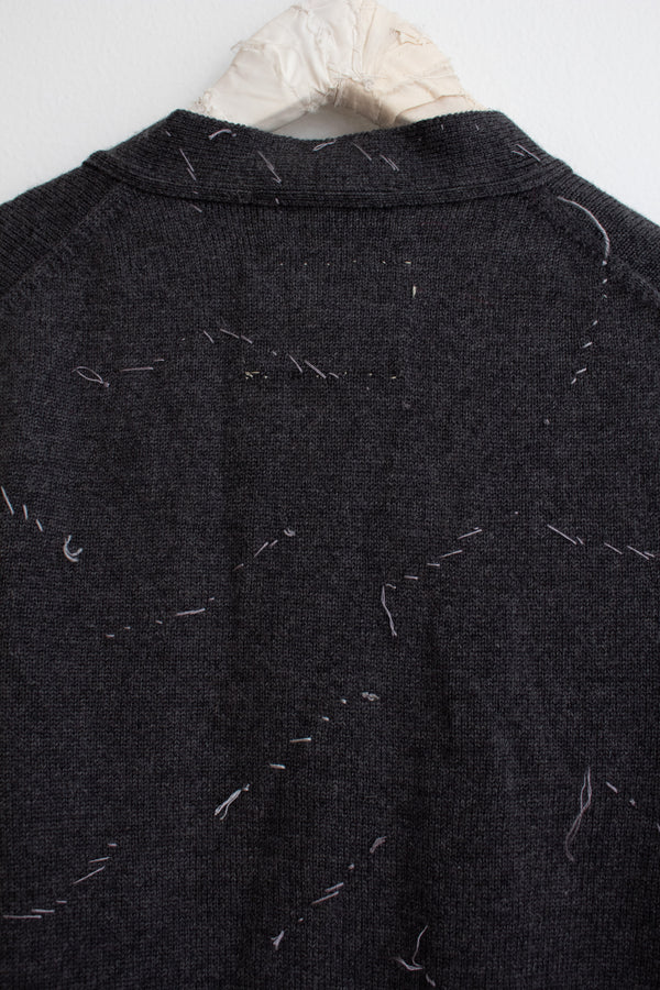 N° 64 constellation v-neck cardigan - ibiguro grey - M