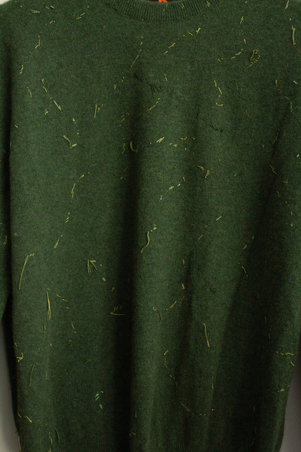 N° 64 constellation crewneck sweater - matcha green - M
