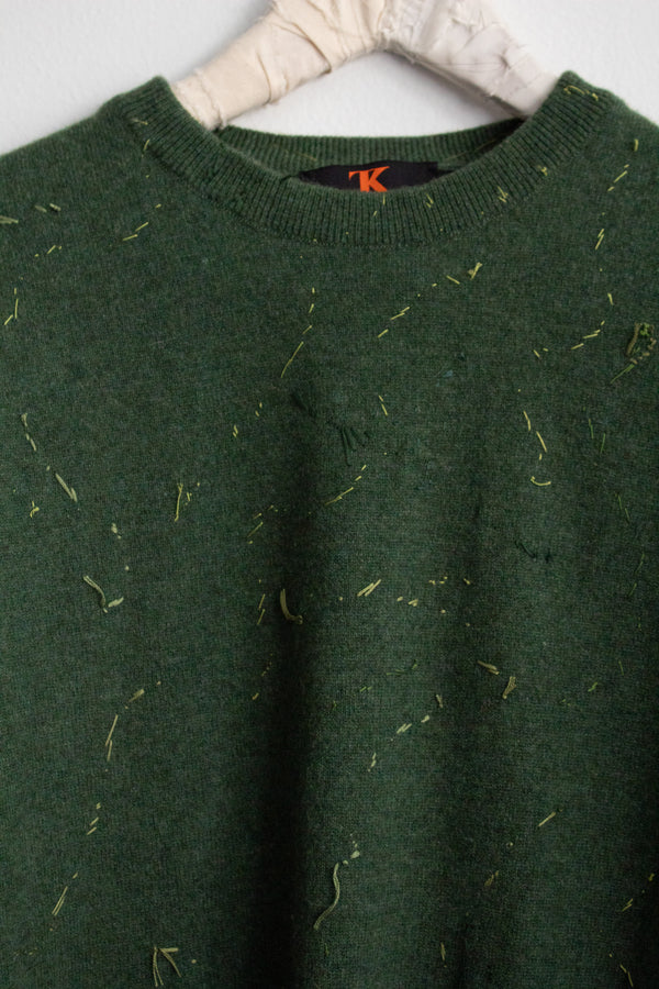 N° 64 constellation crewneck sweater - matcha green - M