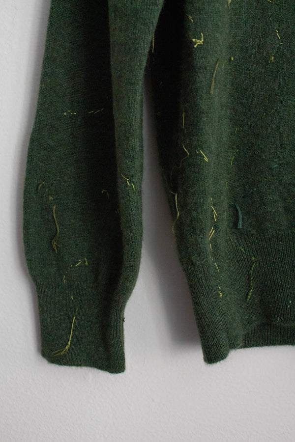 N° 64 constellation crewneck sweater - matcha green - M