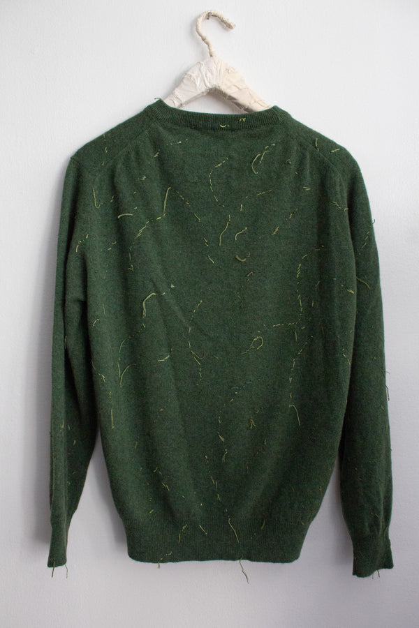 N° 64 constellation crewneck sweater - matcha green - M