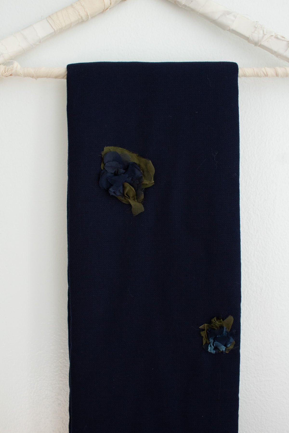 N° 123 crushed blooms scarf - umi blue