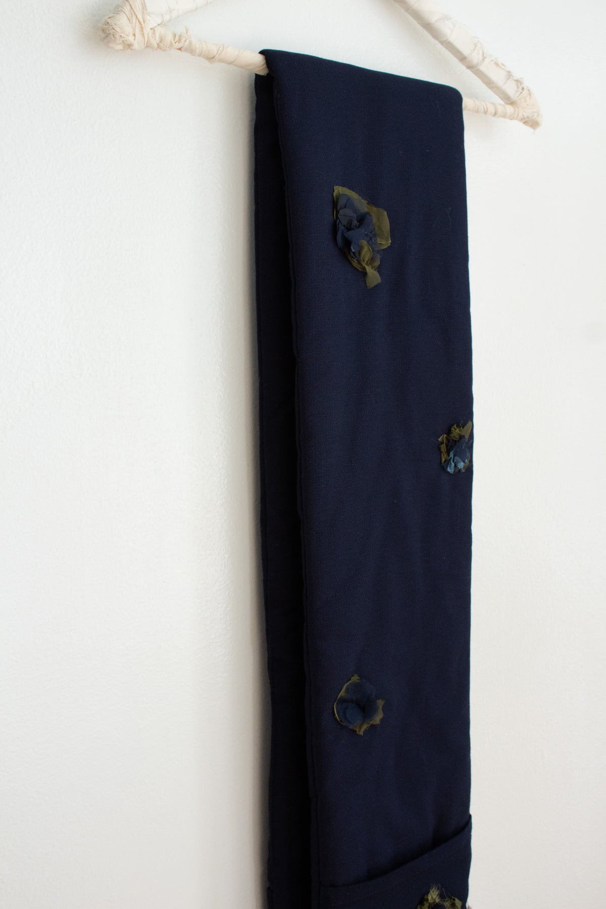 N° 123 crushed blooms scarf - umi blue