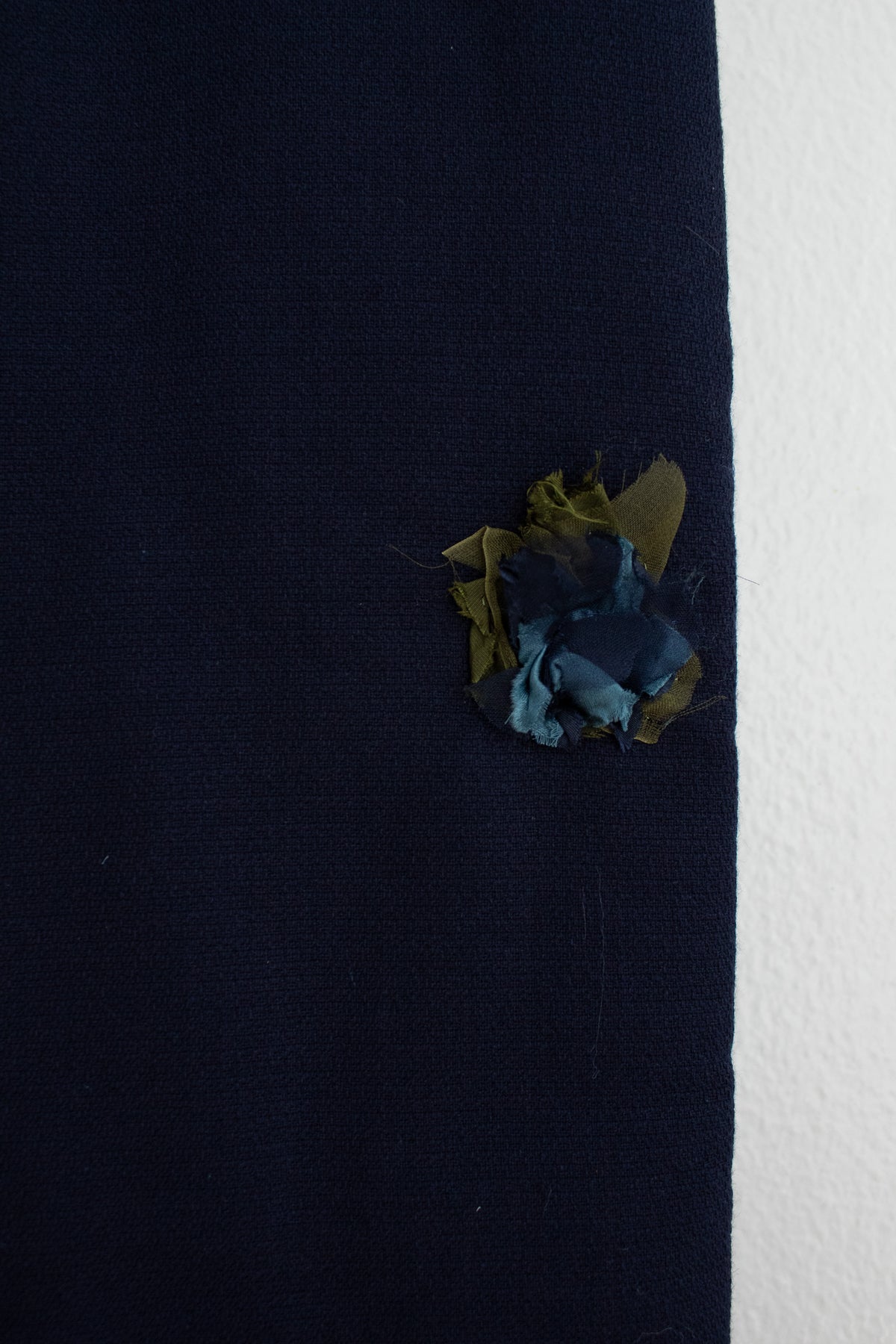 N° 123 crushed blooms scarf - umi blue
