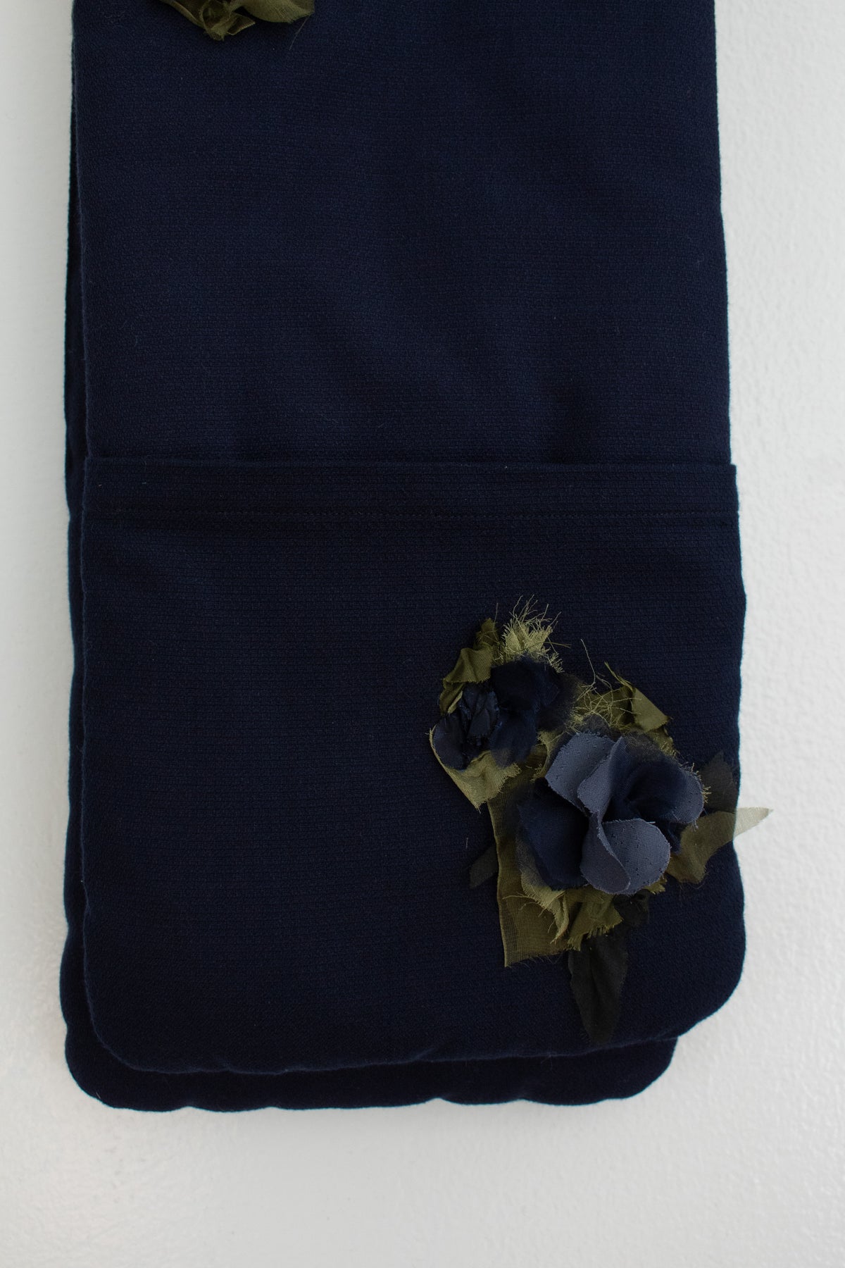 N° 123 crushed blooms scarf - umi blue