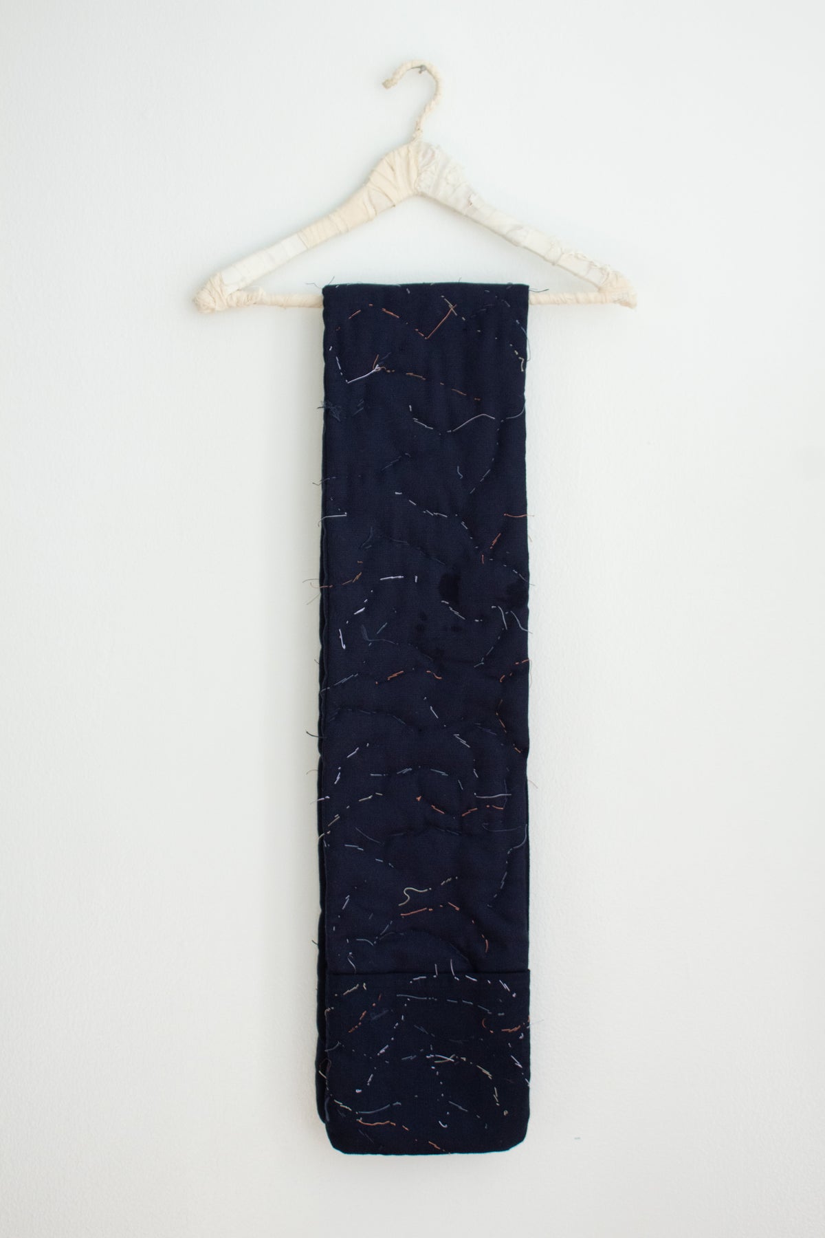 N° 123 constellation scarf - dense stitching - umi blue
