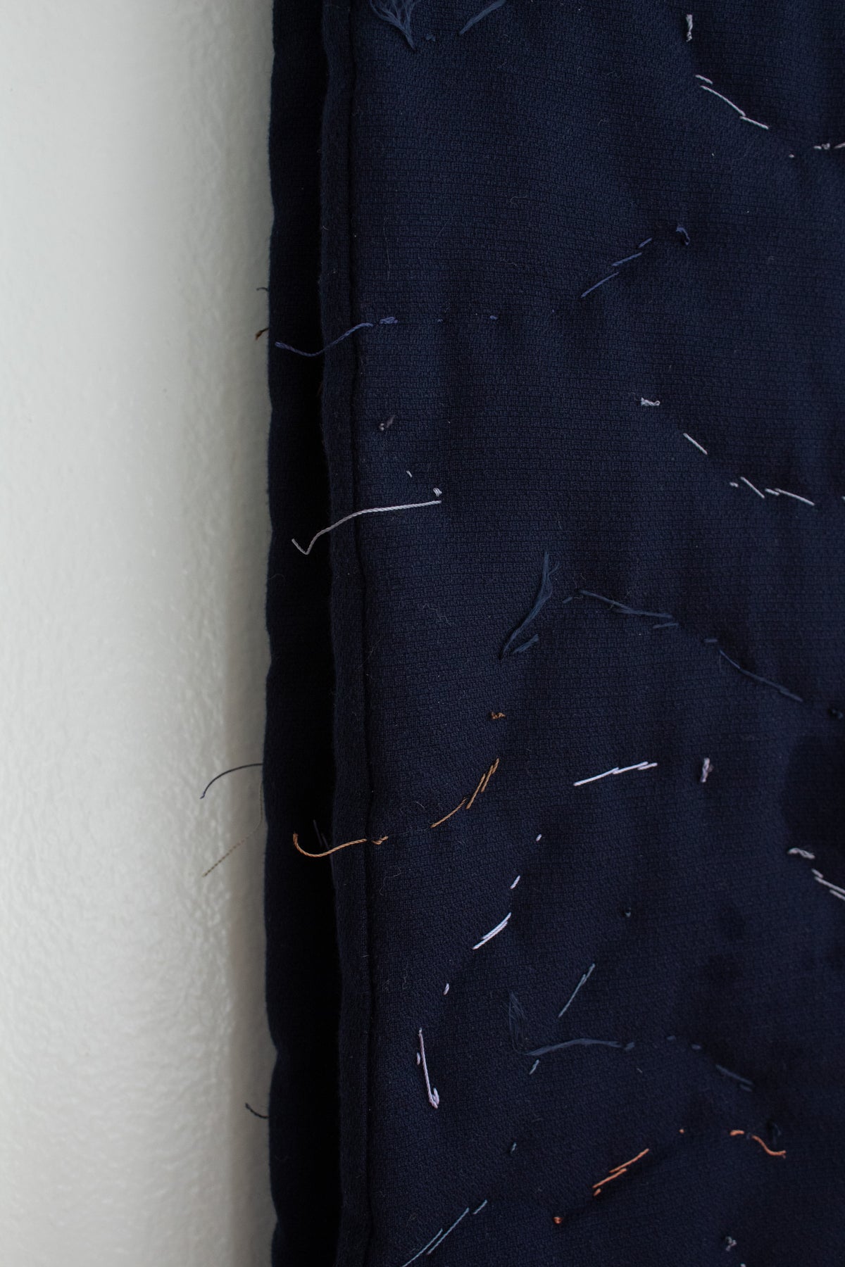 N° 123 constellation scarf - dense stitching - umi blue
