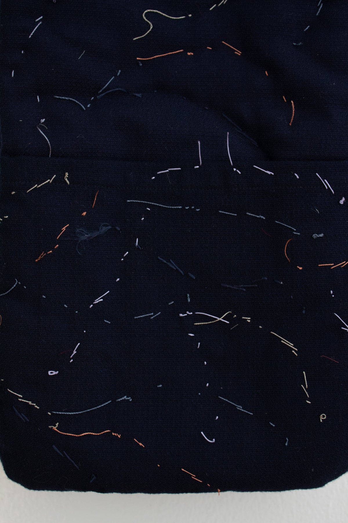 N° 123 constellation scarf - dense stitching - umi blue