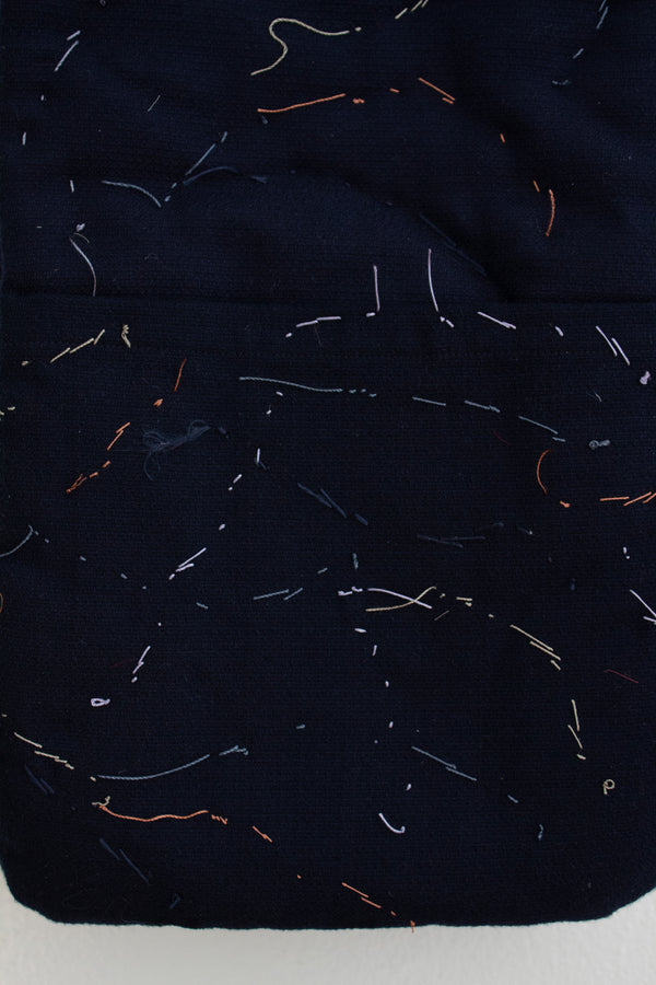N° 123 constellation scarf - dense stitching - umi blue