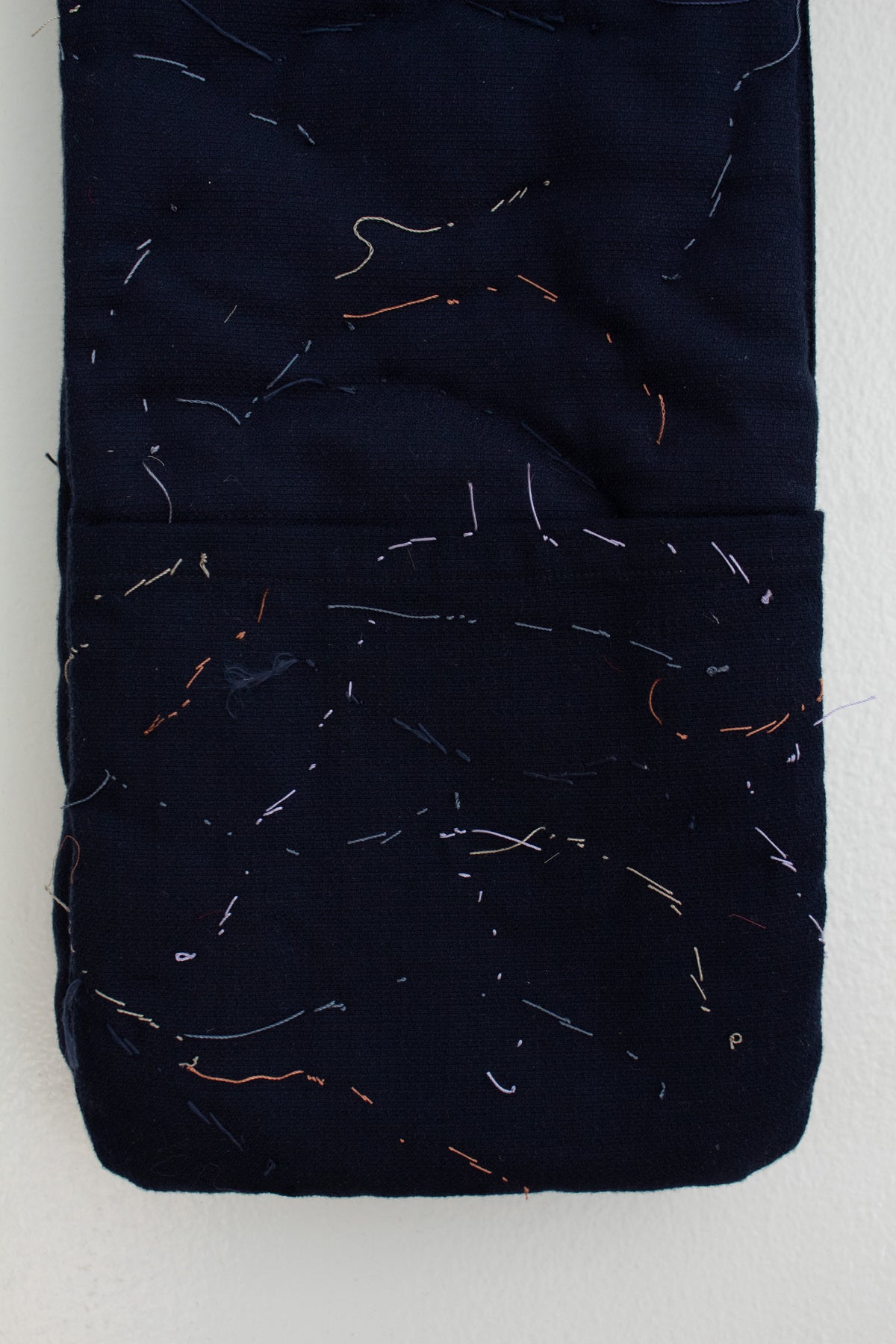 N° 123 constellation scarf - dense stitching - umi blue