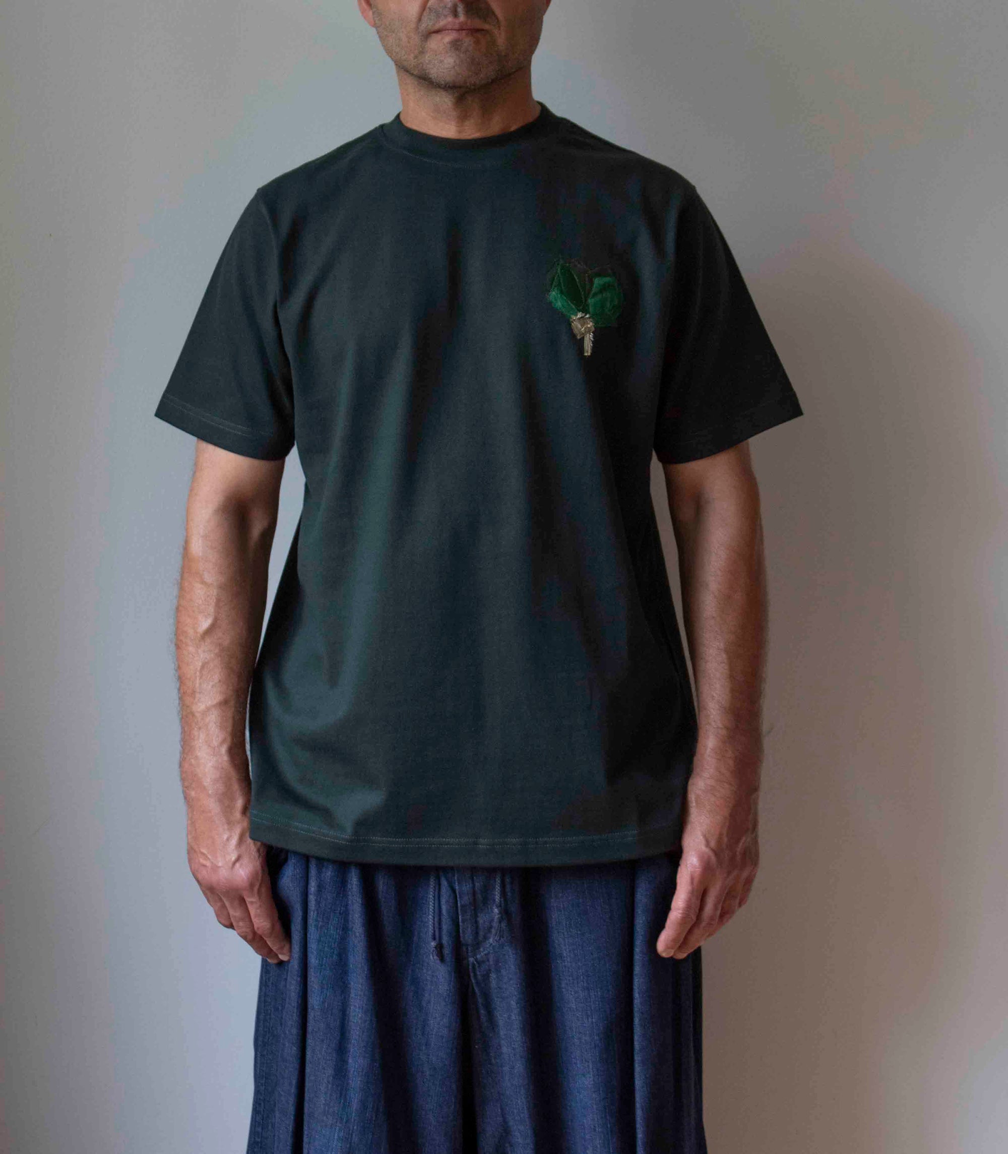 N° 285 heavyweight T-shirt - mori green - L