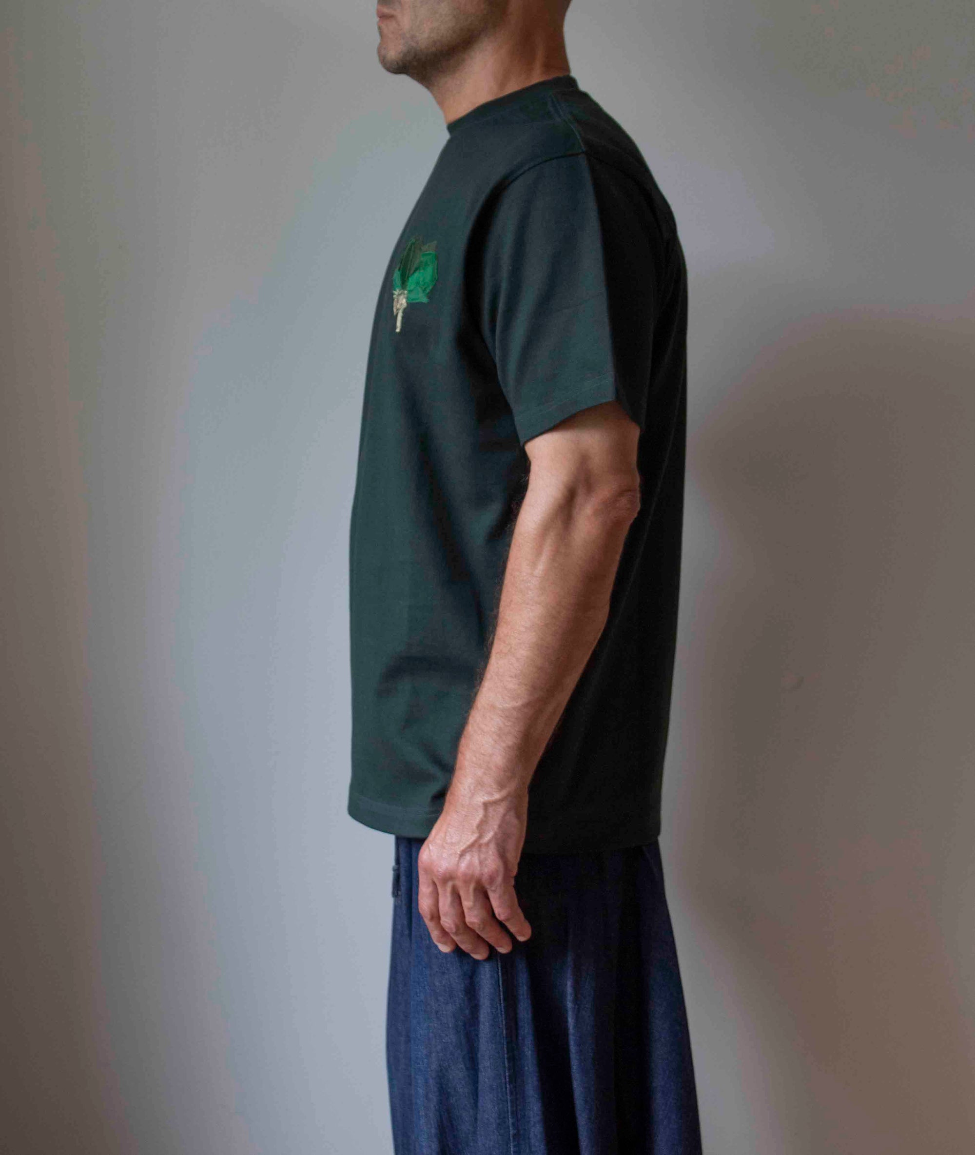N° 285 heavyweight T-shirt - mori green - L