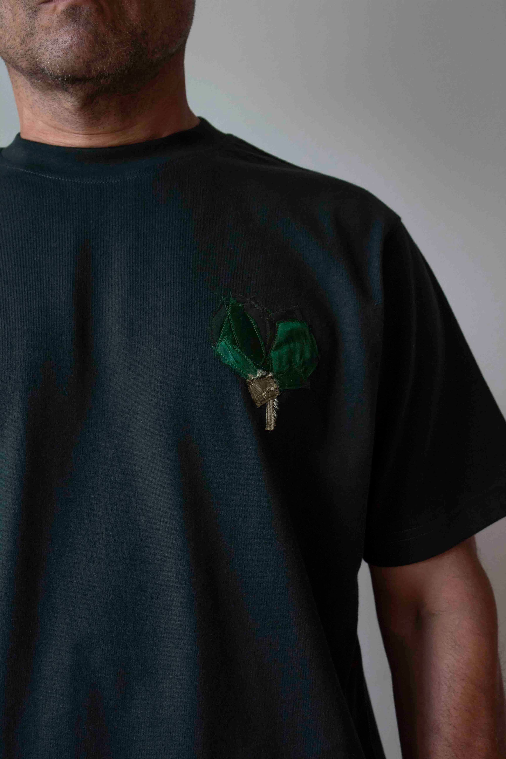 N° 285 heavyweight T-shirt - mori green - L
