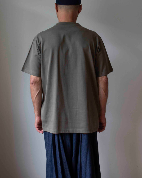 N° 285 pressed flower heavyweight T-shirt - matsuba green - XL